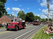 Fire engines in parade