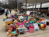 many donated used toys