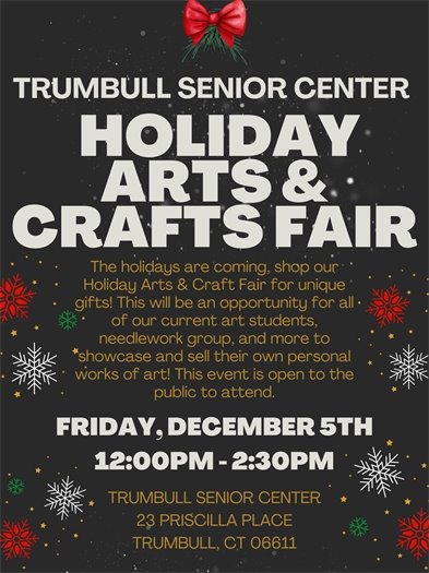 Holiday Arts and Crafts Fair Flyer